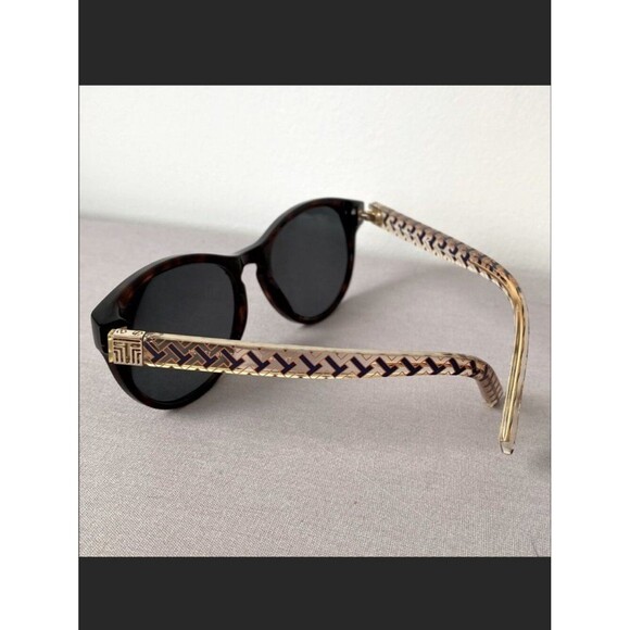 Tory Burch Tortoise Shell Black shade Sunglasses Monogram Pattern Prescription